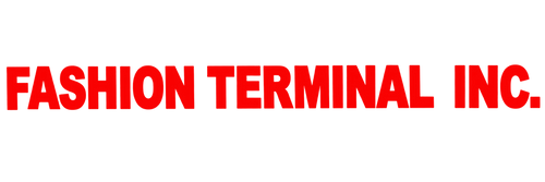 The text 'FASHION TERMINAL INC.' in bold red capital letters on a plain white background.